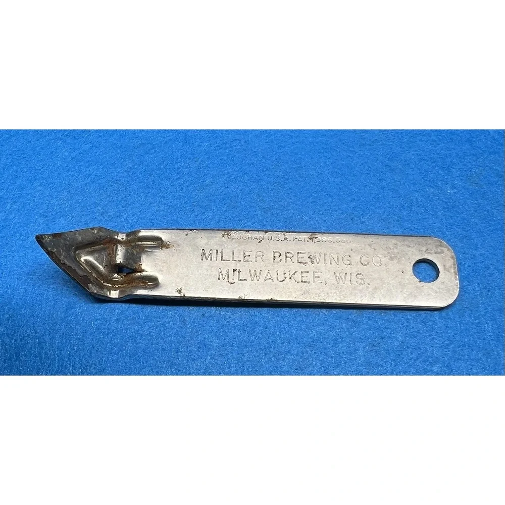 Vintage Miller High Life Beer Bottle Opener Metal‎ Can Opener Man Cave Gift